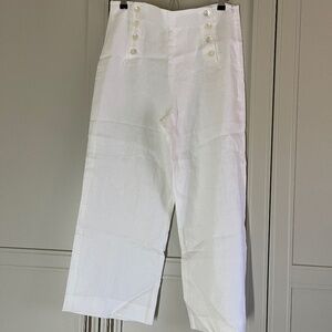 White Linen Pants Size 29
